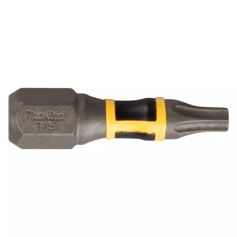 Makita E-25943 Punta a Torsione Impact Premier per Avvitatore a Impulsi T15 Lunghezza 25mm Esagono 1/4 inch