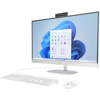 HP 27-cr0475ng PC All-in-One, 27 inch FHD IPS, Intel Core i7-1355U, 16GB RAM, 1TB SSD, Windows 11 Home, bianco
