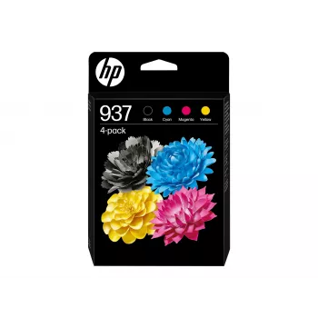 HP 937 CMYK cartuccia originale confezione da 4