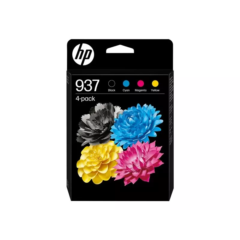 HP 937 CMYK cartuccia originale confezione da 4