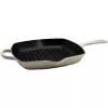 Le Creuset Signature padella grill quadrata 26cm Meringue