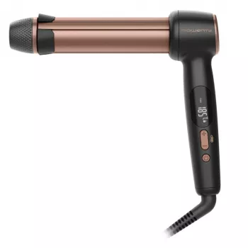 Rowenta CF4620E0 Twist Curl arricciacapelli - ceramica, ionico, 27/32/38 mm, display LCD, 86 W, nero/rame