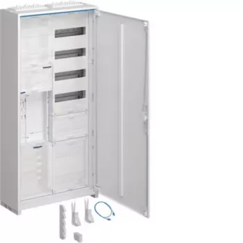 Hager ZB32ET216W1KS quadro contatori universale 1 posto contatore 1 campo di distribuzione 5 file 60 TE 1100mm da parete bianco