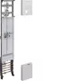 Hager universZ pannello contatori completo 1350mm 1 posto contatore 1 posto riserva NRW/SH/MV/NI