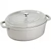 STAUB LA COCOTTE pentola in ghisa ovale 3,2 L, grigio tartufo