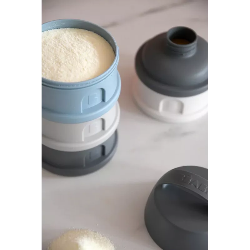 Beaba contenitore per latte in polvere a 4 scomparti grigio
