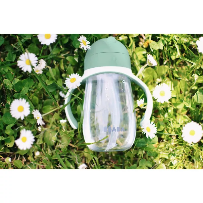 Beaba Niekapek Tritan tazza di transizione 300 ml verde
