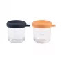 BEABA set di vasetti in vetro con coperchi 2 x 250 ml Night Blue/Honey