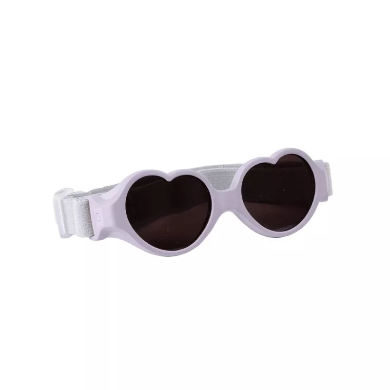 Beaba Baby Heart occhiali da sole per neonati con elastico 0-9 mesi lilla