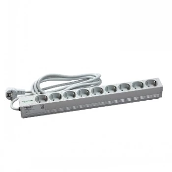 Schneider Electric Actassi PDU 1U Barra di Distribuzione Alimentazione - 9 Prese Schuko 19 pollici VDE