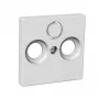 Schneider Electric Unica Placca Centrale R+TV+SAT Bianco
