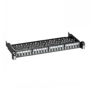 Schneider Electric Actassi S1 Patch Panel di Rete 24xRJ45 STP Cat6A 1U Bianco