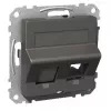 Schneider Electric Exxact cornice presa dati Actassi/Keystone obliqua antracite