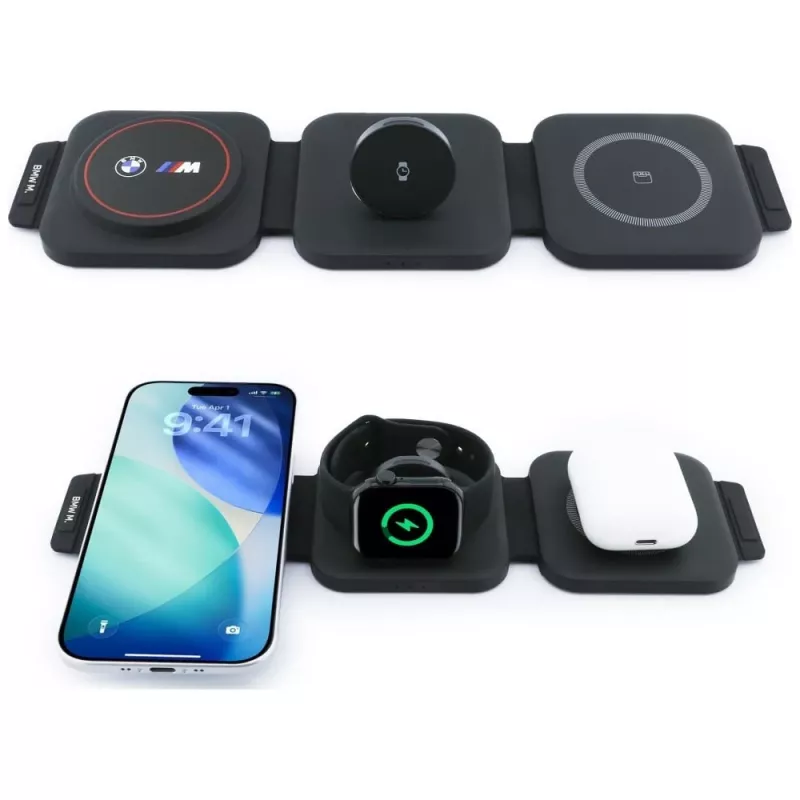 BMW M Stazione di ricarica wireless Qi2 3-in-1 15W Red
