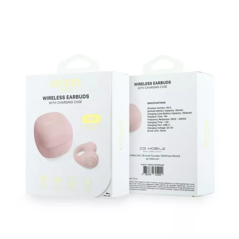 GUESS Mini Classic Open-Ear Cuffie wireless Pink