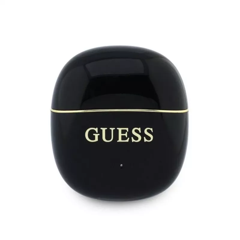 GUESS Glossy Gold Line Classic TWS Auricolari Black
