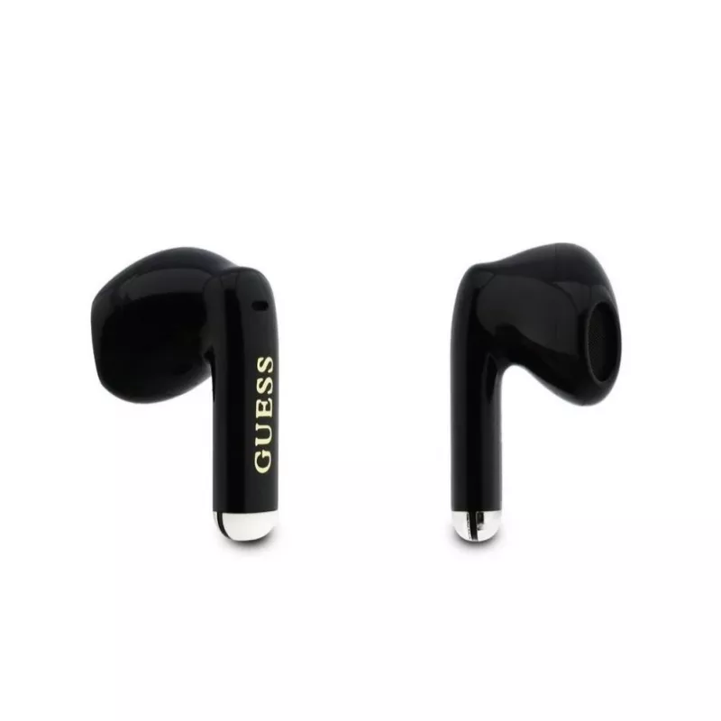 GUESS Glossy Gold Line Classic TWS Auricolari Black