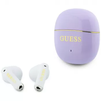 GUESS Glossy Gold Line Classic TWS Auricolari - Lila