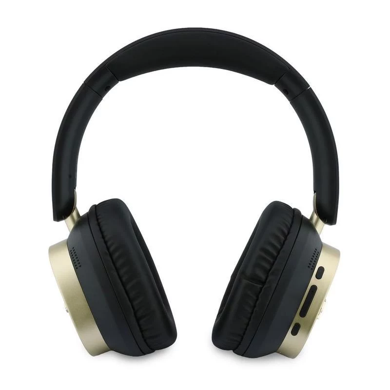 Guess cuffie Bluetooth over-ear ENC Rectangle Metal Script Nero