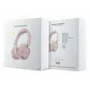 Guess Cuffie Bluetooth over-ear ENC Rectangle Metal Script Pink