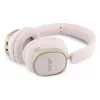 Guess Cuffie Bluetooth over-ear ENC Rectangle Metal Script Pink