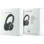 Guess Cuffie Bluetooth over-ear ENC Rectangle Metal Script Braun