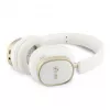 Guess cuffie Bluetooth ENC Rectangle Metal Script over-ear Bianco