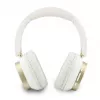 Guess cuffie Bluetooth ENC Rectangle Metal Script over-ear Bianco