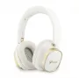 Guess cuffie Bluetooth ENC Rectangle Metal Script over-ear Bianco