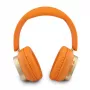 Guess Cuffie Bluetooth on-ear Rectangle Metal Script Orange