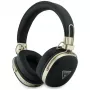 Guess cuffie Bluetooth over-ear con ENC, logo triangolo metallizzato, Nero