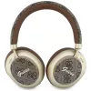 Guess GUE005457 Cuffie Bluetooth over-ear con ENC, Braun, design Gold Script Metal