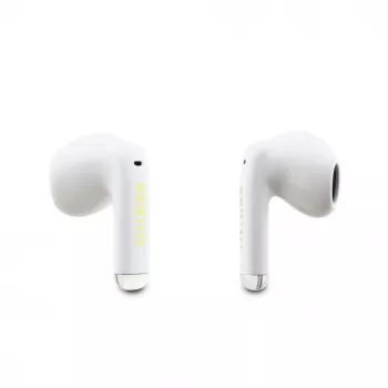 GUESS Glossy Gold Line Classic TWS Earbuds Bianco