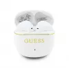 GUESS Glossy Gold Line Classic TWS Earbuds Bianco
