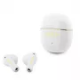 GUESS Glossy Gold Line Classic TWS Earbuds Bianco