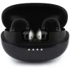 Guess Open-Wearable Cuffie Stereo Bluetooth con finitura metallica, parti elettroplaccate e logo classico nero