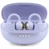 GUESS Cuffie wireless open-ear con finitura metallica e parti placcate, logo classico, Lila