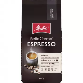 MELITTA BellaCrema Espresso chicchi di caffè interi 1 kg intensità 5/5