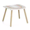 Zeller Present 13536 set mobili per bambini - tavolo e 2 sedie, bianco/legno naturale, MDF, dai 3 anni