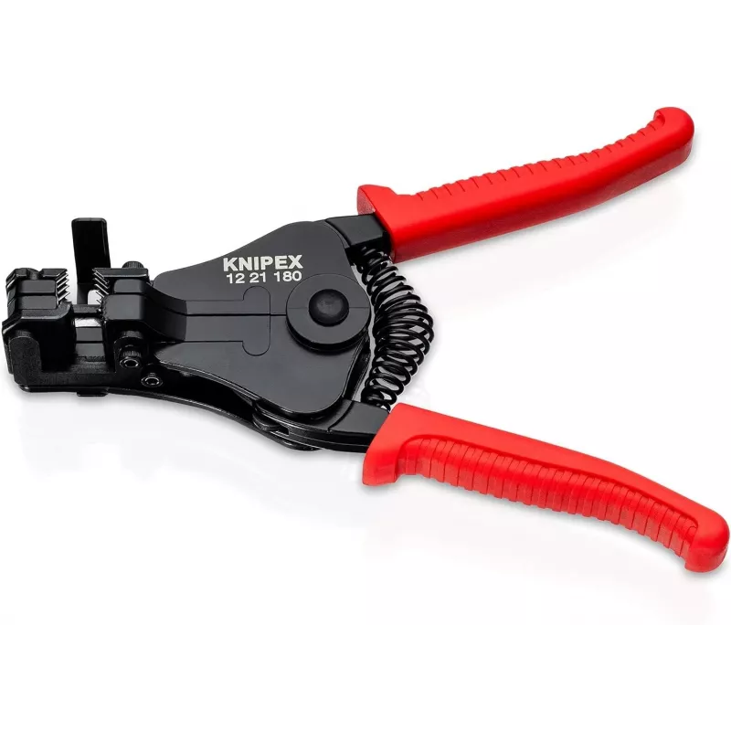 KNIPEX 1221 spellafili automatica 0,03-10 mm² (32-8 AWG) con taglierina, 180 mm