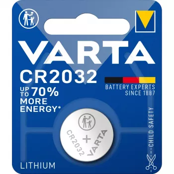 VARTA Electronic CR2032 pila a bottone al litio, 3V, 230 mAh, masterbox da 100 pezzi