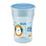 NUK Magic Cup 230ml bicchiere di allenamento blu bordo bevitore 360°