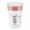 NUK Disney Mickey Mouse Magic Cup 230ml bicchiere di allenamento rosso con bordo bevitore 360°