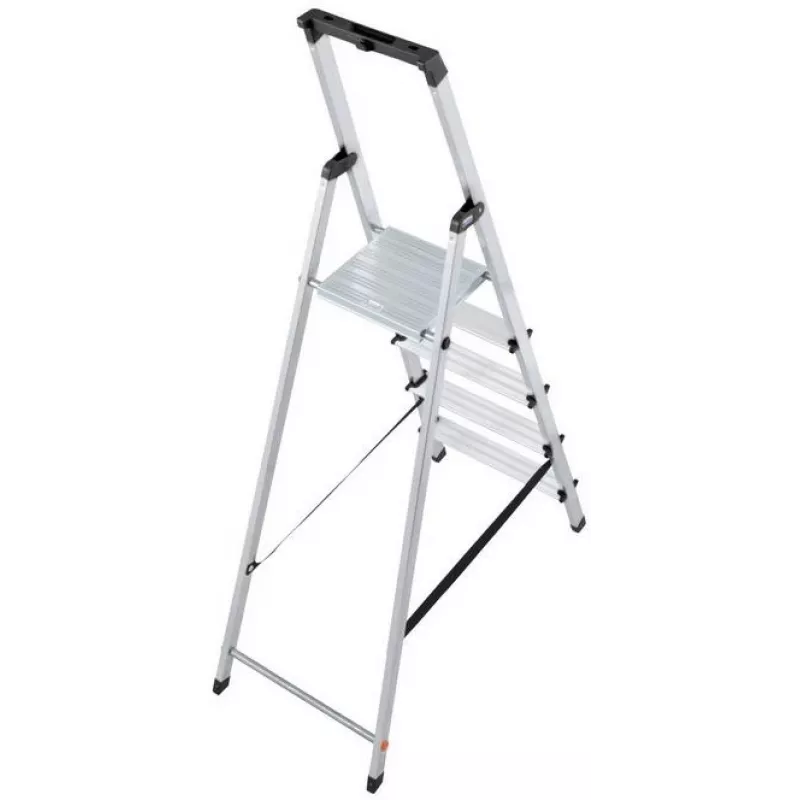Krause SOLIDY 1x5 126238 scala a un lato, 5 gradini, alluminio, portata 150 kg