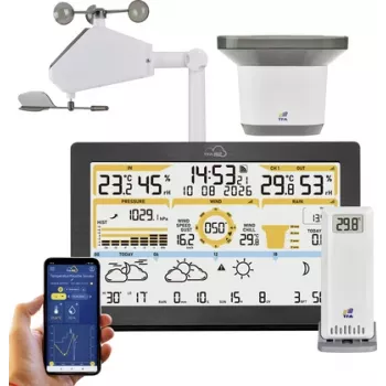 TFA TFA.me 35.8106.01 ID-05 stazione meteo Wi-Fi nero