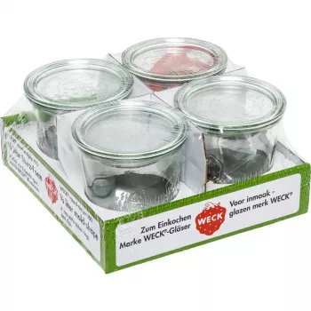 WECK barattolo per conserve 0,5L set da 4 pezzi