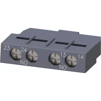 Siemens SIRIUS 3RV2 blocco contatti ausiliari 3RV2901-1F, 1NO+1NC, collegamento a vite, montaggio trasversale