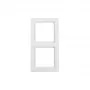 Berker Q.1 placca 2 posti bianco polare Velvet