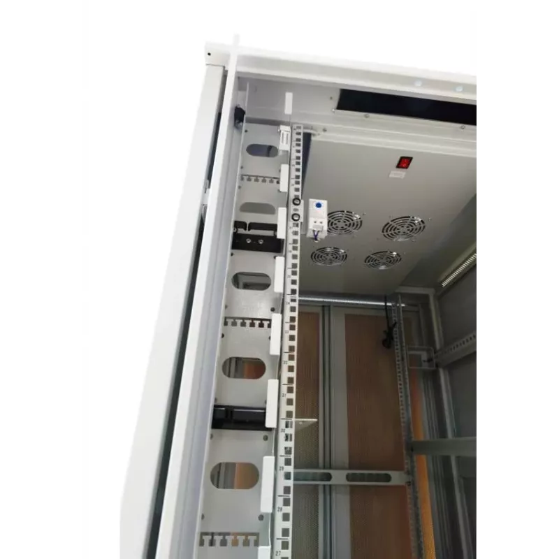 ALLNET ALL-SNB81222EKGrau armadio di rete a pavimento 22U - portata 500 kg - grigio - 4 ventole