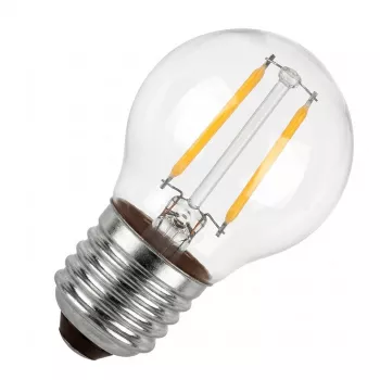 SYNERGY21 lampadina LED retrofit E27 goccia G45 bianco caldo 1,5W per catene luminose